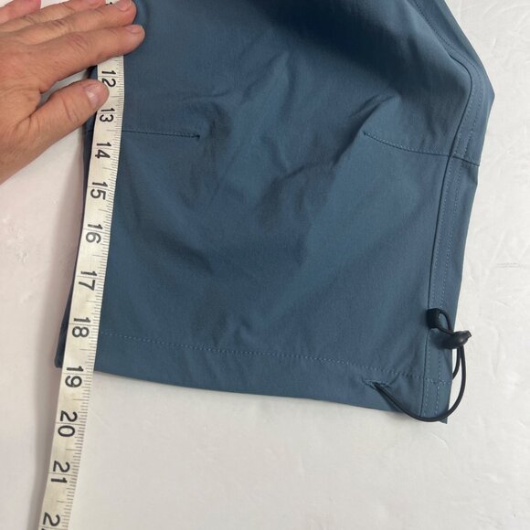 Flewolch Women's Lightweight Outdoor Cargo Pants Elastic Waist & Drawstring Blue - Picture 11 of 12